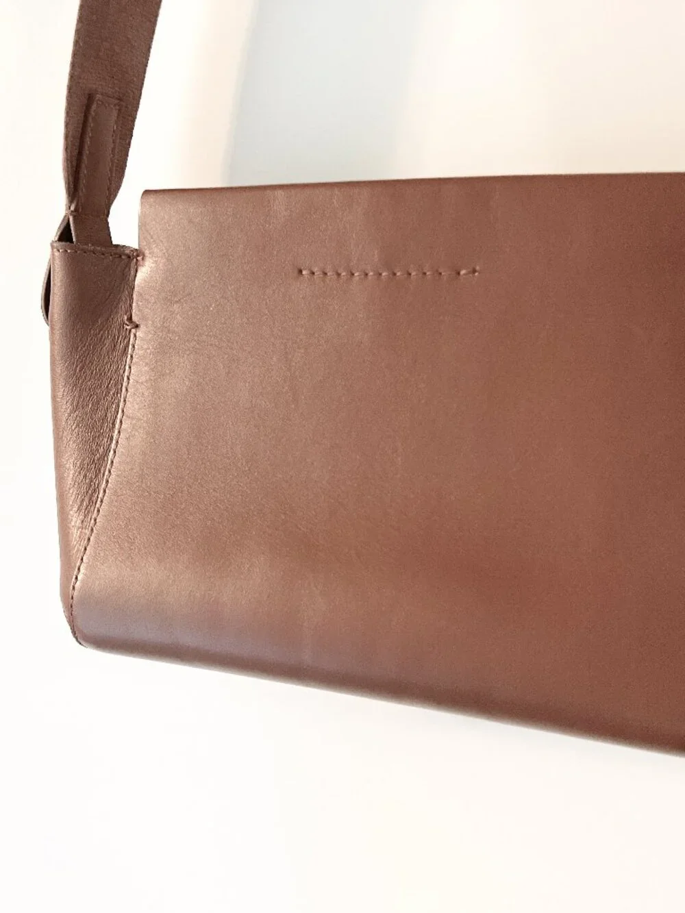 Everlane The Form Mini Bag Crossbody Cognac Brown